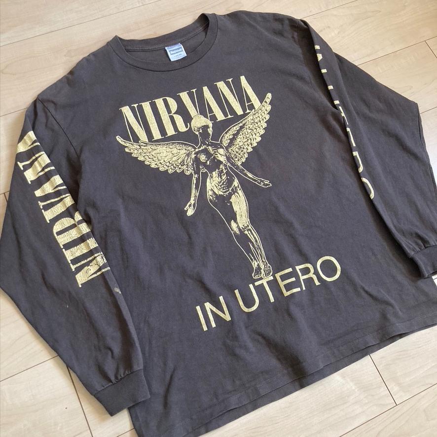 激レア 90sビンテージ NIRVANA ニルバーナ IN UTERO Tシャツ