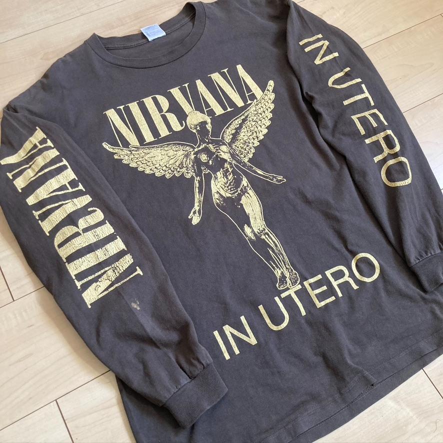 激レア 90sビンテージ NIRVANA ニルバーナ IN UTERO Tシャツ