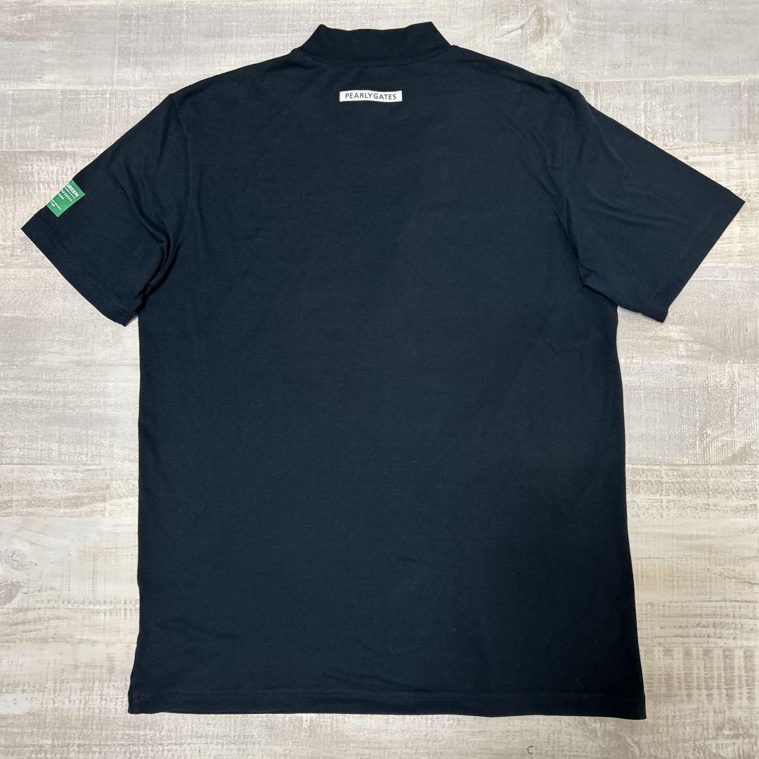 中古】PEARLY GATES モックネック ブラック サイズ5 メンズ