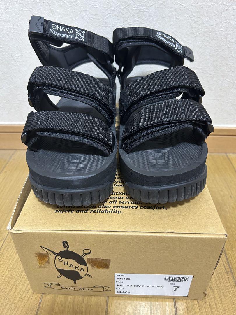 SHAKA BUNGY PLATFORM サンダル 7 ブラック