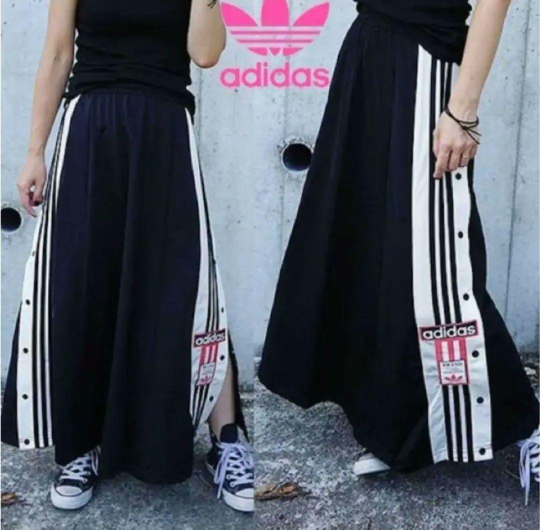 【関税・送料込み】adidas アディブレイク ロングスカート adidas アディブレイクフレアロングスカート ギミック 大きい