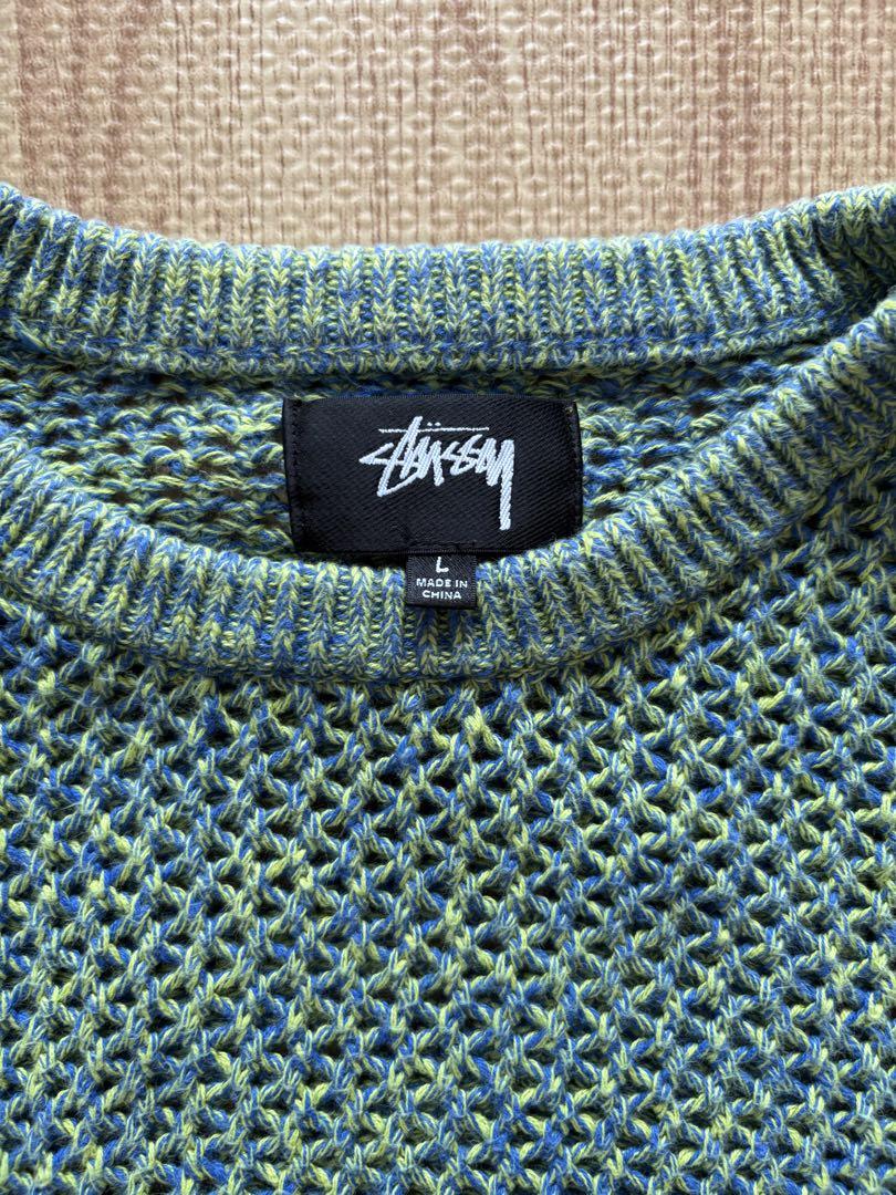 STUSSY コットンカラーニット