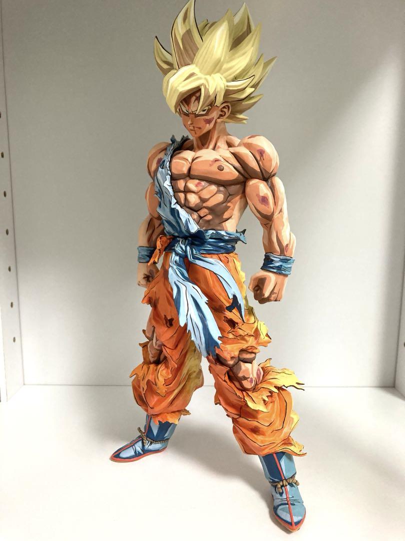 ドラゴンボール フィギュア リペイント 超サイヤ人 孫悟空 2次元彩色 一番くじ