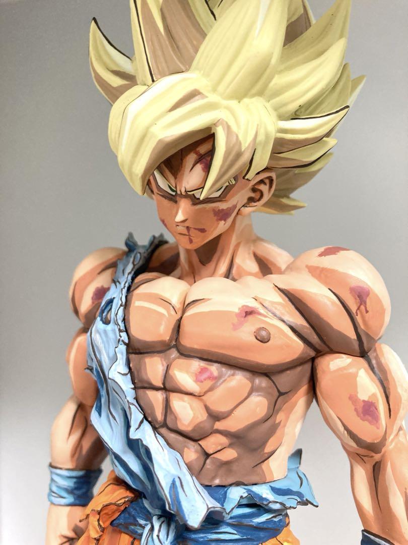ドラゴンボール フィギュア リペイント 超サイヤ人 孫悟空 2次元彩色 一番くじ