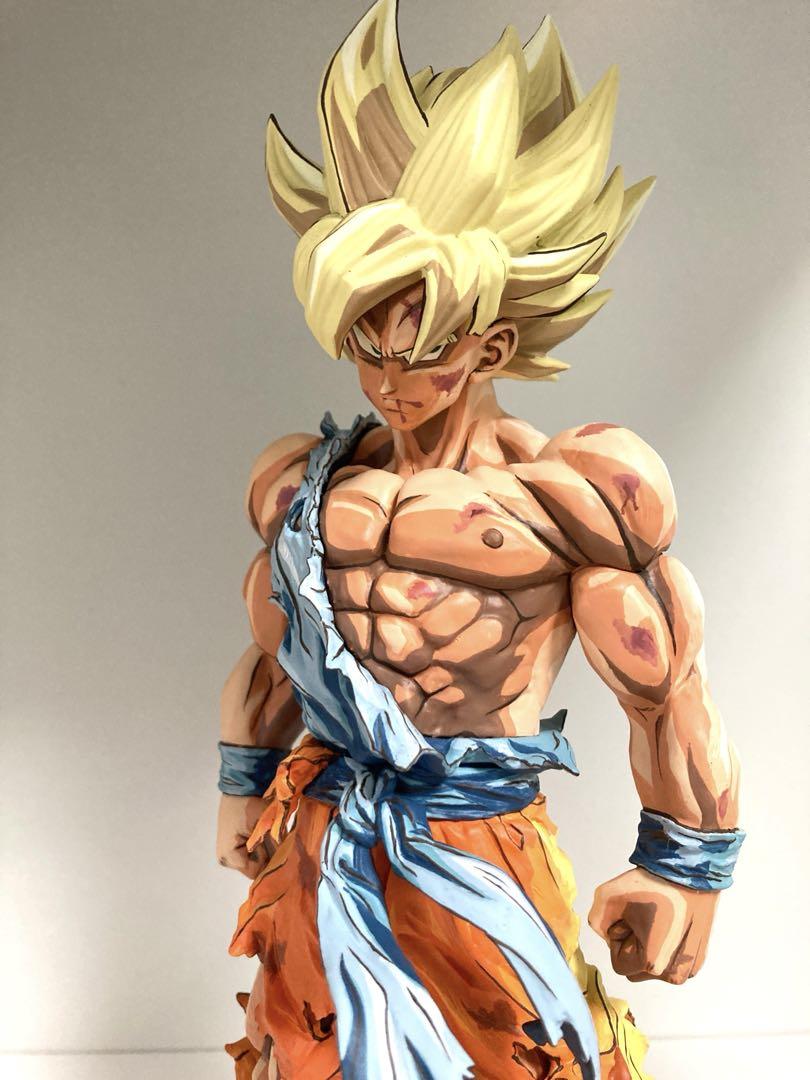 ドラゴンボール フィギュア リペイント 超サイヤ人 孫悟空 2次元彩色 一番くじ