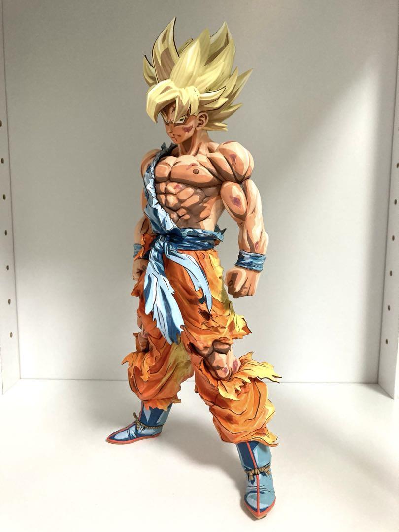 ドラゴンボール フィギュア リペイント 超サイヤ人 孫悟空 2次元彩色 一番くじ