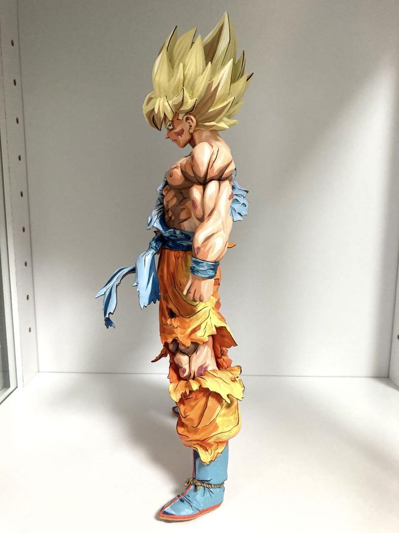 ドラゴンボール フィギュア リペイント 超サイヤ人 孫悟空 2次元彩色 一番くじ