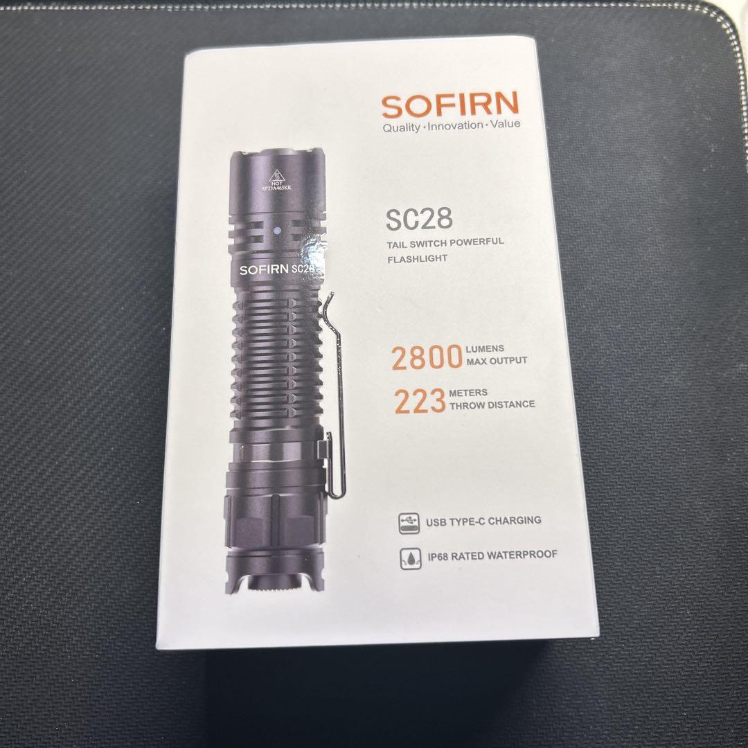Sofirn 懐中電灯 LED 強力 タイプC充電 防災 フラッシュライト 停電
