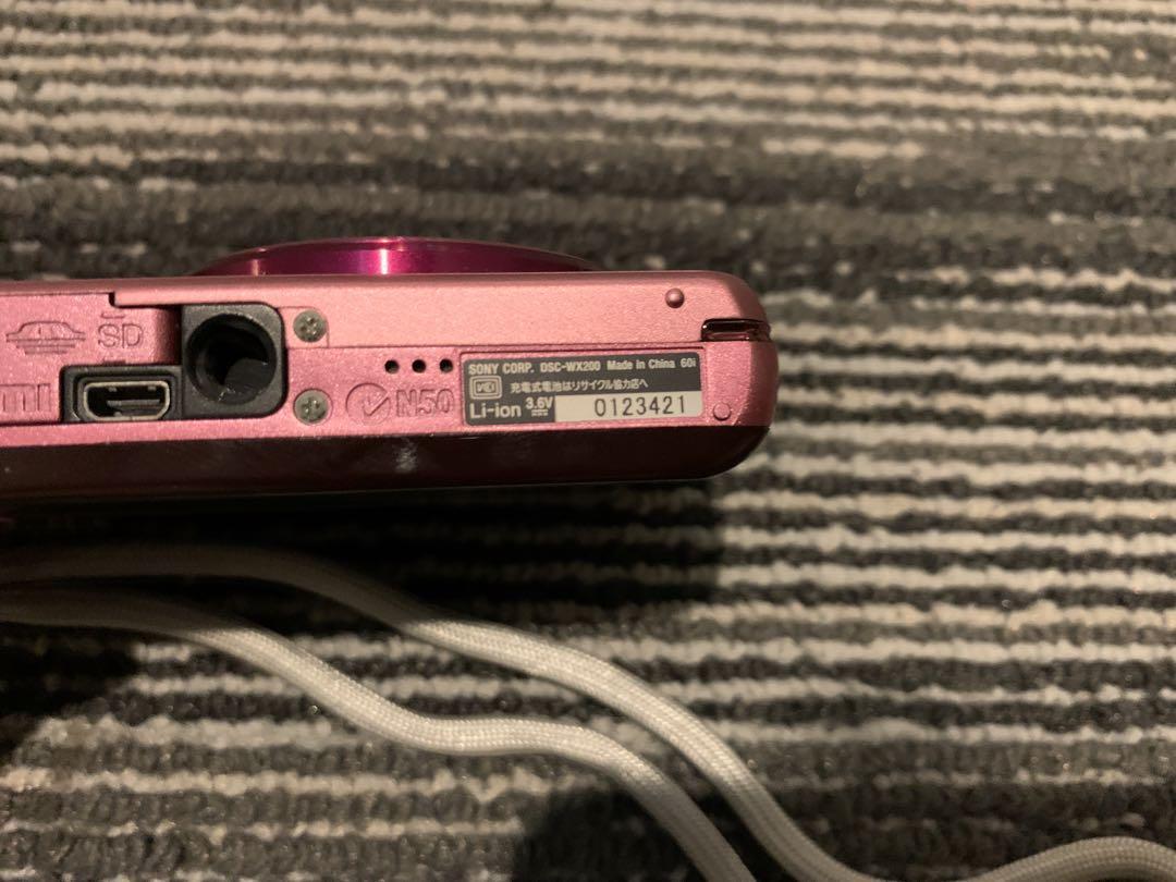 SONY Cyber shot DSC-WX200 ピンク コンデジ デジカメ