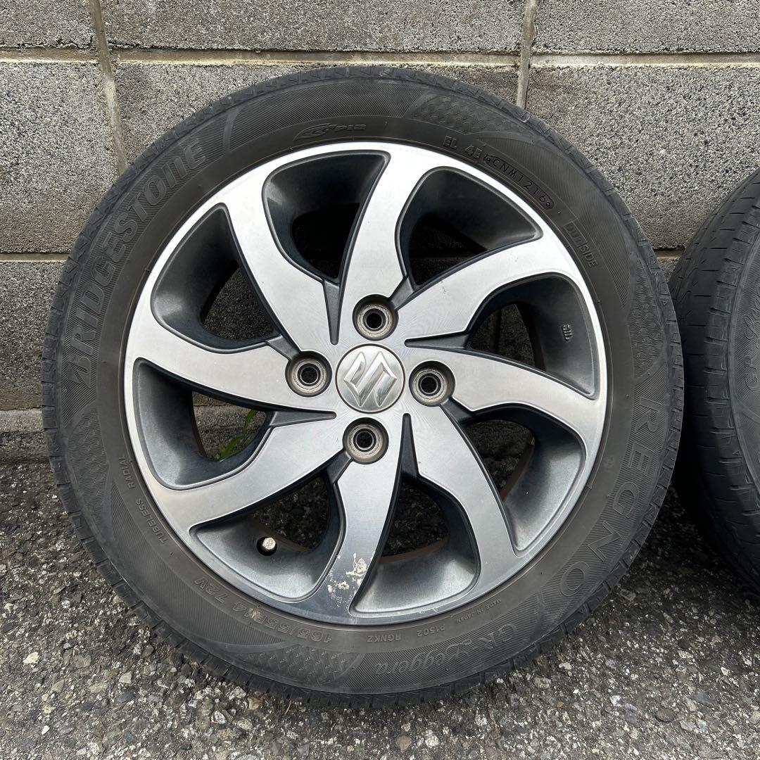 165/55R14 アルミホイールタイヤ①２本分送料込み