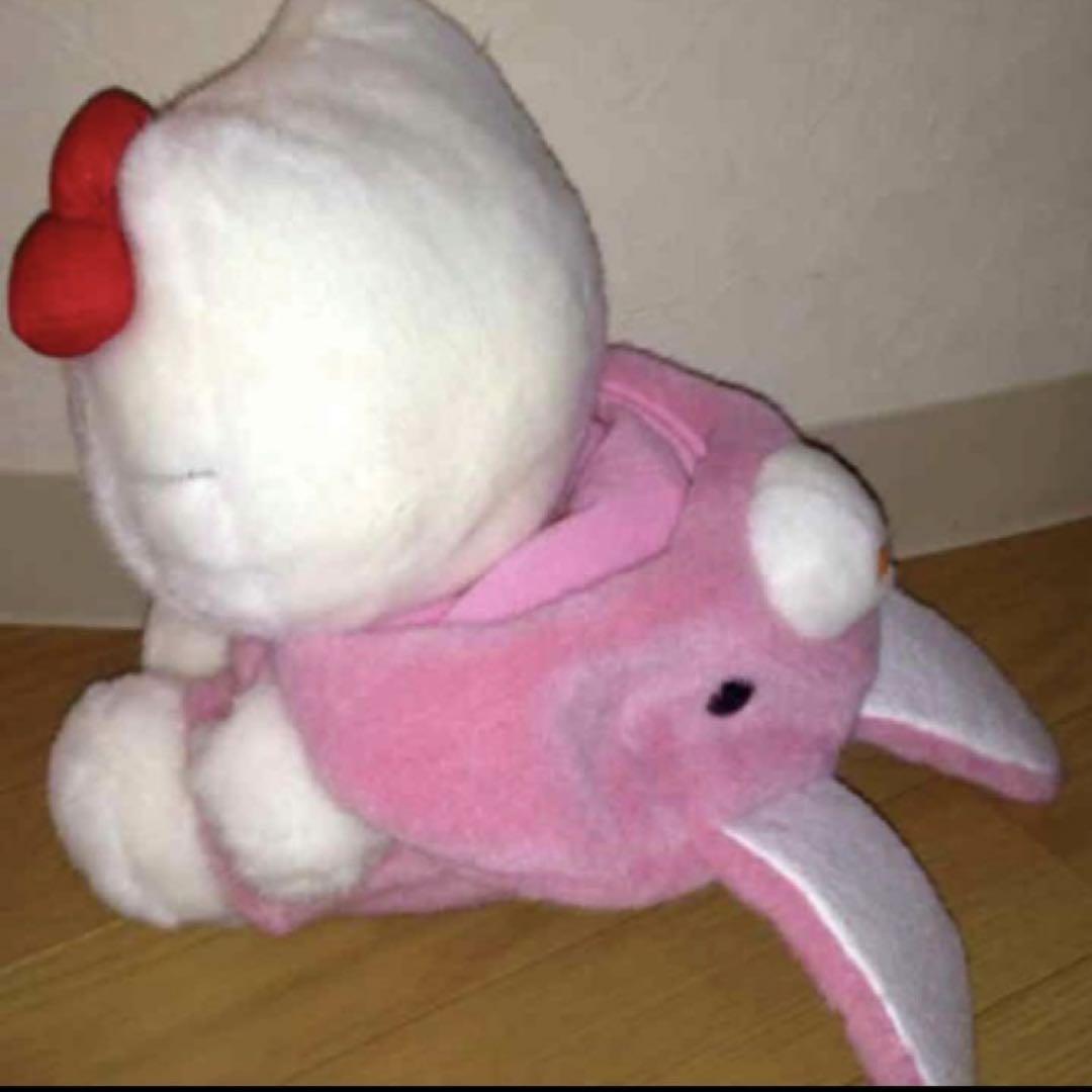 ハローキティ ぬいぐるみ うさぎの着ぐるみ レア 平成 キティ