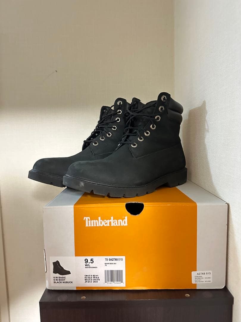 Timberland ブラック ハイカットブーツ 9.5