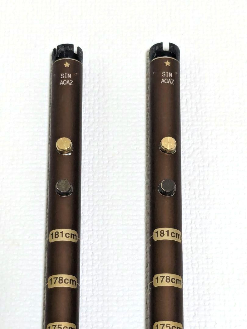 SINANO あんしん2本杖 ウォーキング トレッキング ポール　ブラウン