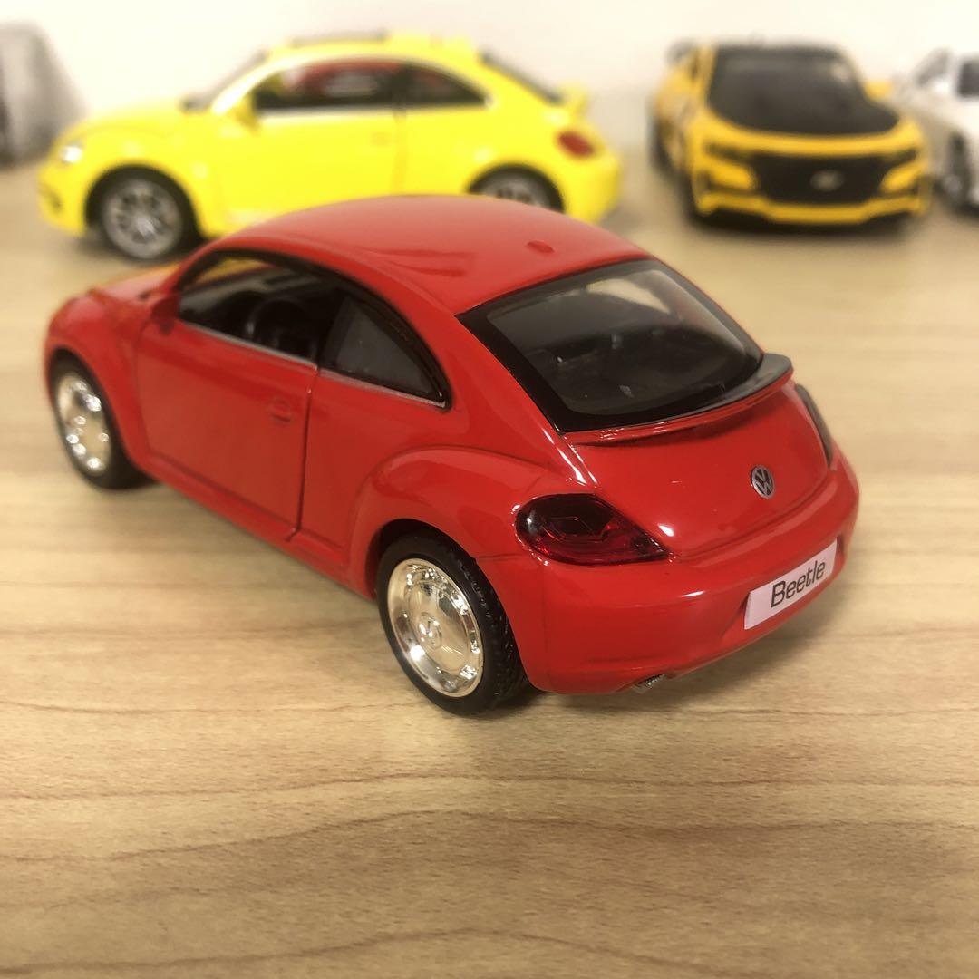 1/18 GATE　フォルクスワーゲン　ニュービートル　ミニカー　レッド Yahoo!オークション - 1/18フォルクスワーゲン ニュービートル
