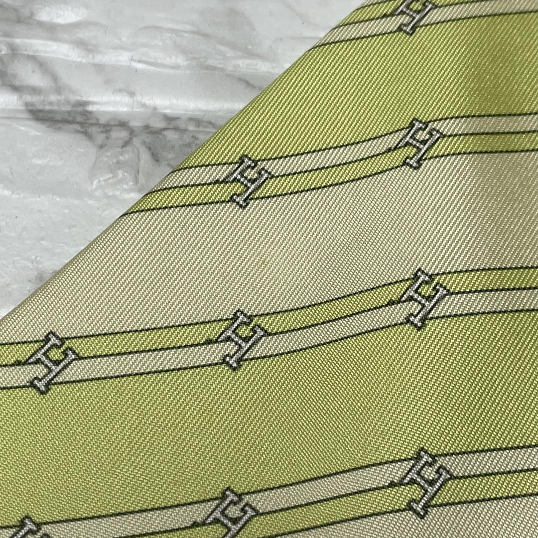 HERMES エルメス　ネクタイ　ストライプ