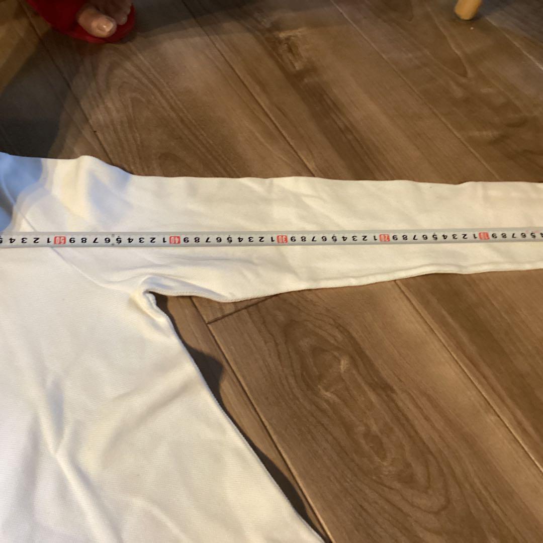 THOM BROWNE ホワイト 長袖 Tシャツ Lサイズ