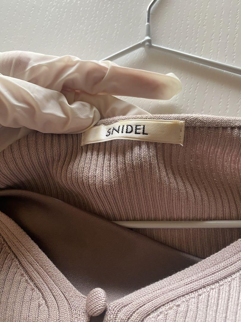 snidel カーデセットサテンキャミワンピース