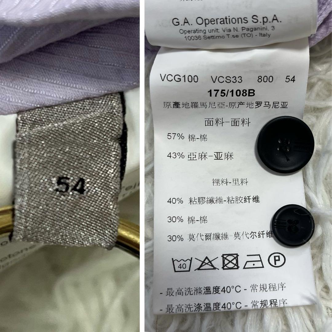 希少サイズ2XL✨アルマーニコレツォーニ綿＆麻テーラードジャケット ピンク