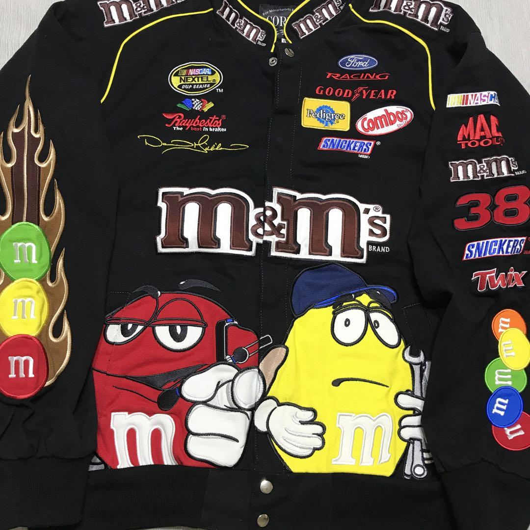 m&m's エムアンドエムズ レーシングジャケット XXL NASCAR 刺繍