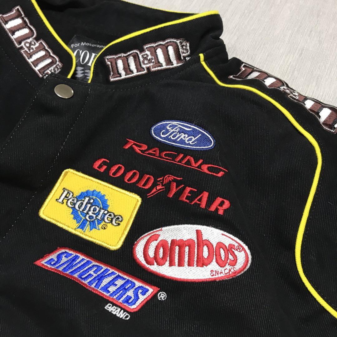 m&m's エムアンドエムズ レーシングジャケット XXL NASCAR 刺繍
