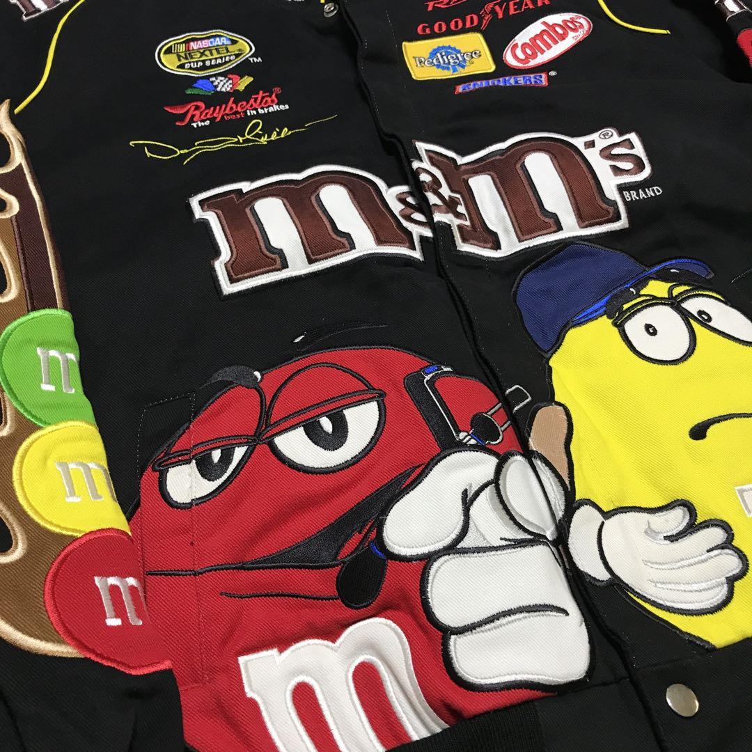 m&m's エムアンドエムズ レーシングジャケット XXL NASCAR 刺繍