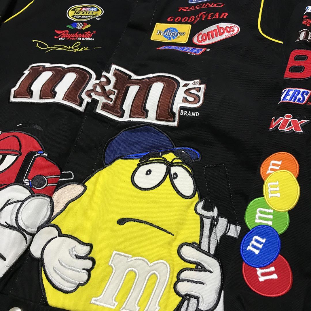 m&m's エムアンドエムズ レーシングジャケット XXL NASCAR 刺繍