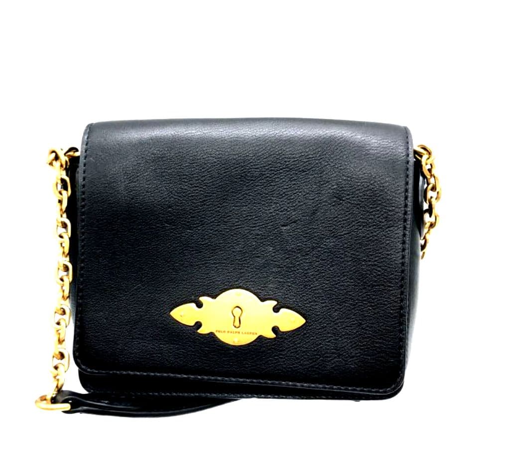 LAUREN RALPH LAUREN チェーンショルダーバッグ ブラック LAUREN RALPH LAUREN チェーンショルダーバッグ ブラック - メルカリ