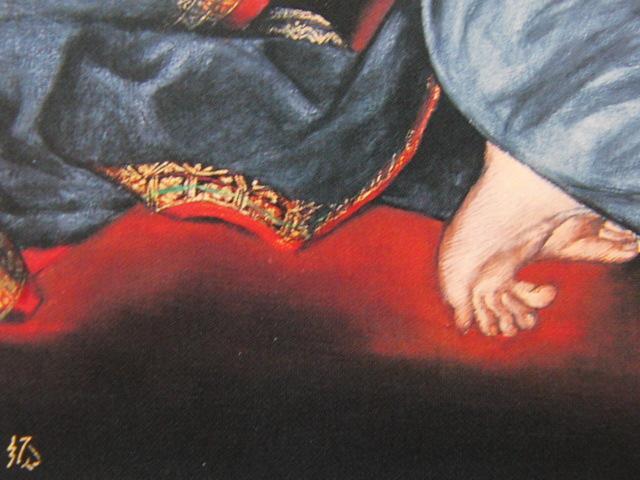 山根須磨子、「山帰来」、希少画集の額装画、人気作品