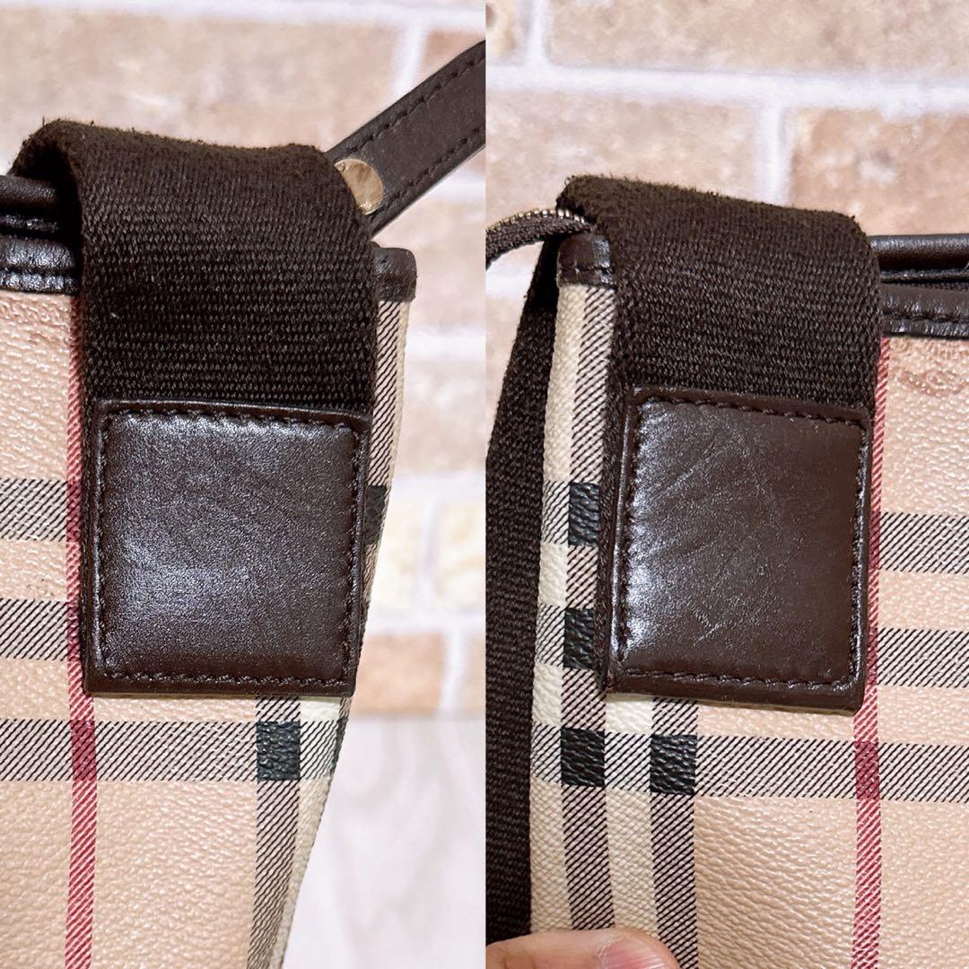 《超美品》Burberry(バーバリー)ショルダーバッグ PVC チェック