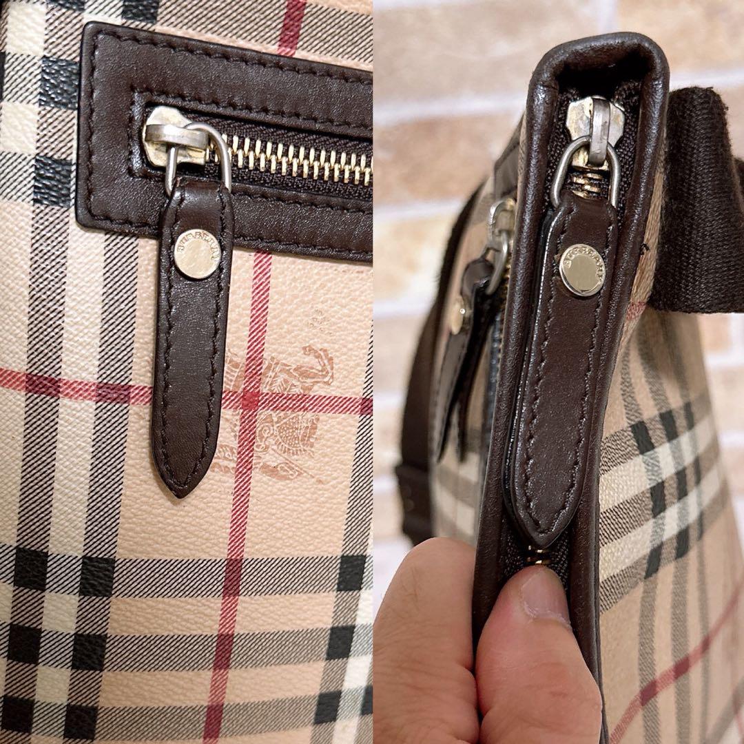 《超美品》Burberry(バーバリー)ショルダーバッグ PVC チェック