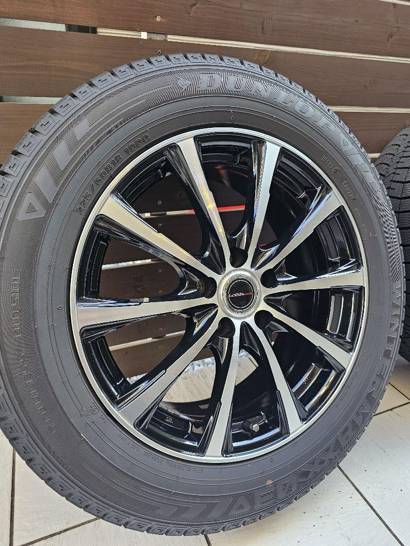 ③2022年製 225/60R18 ダンロップ WM03 スタッドレスタイヤ