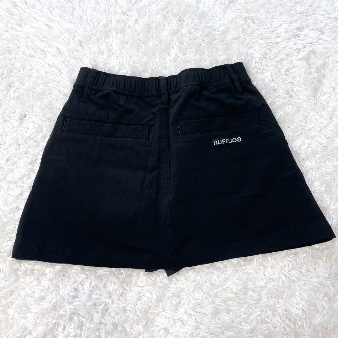 美品✨️ RUFFLOG ラフロッグ ハイパーストレッチゴルフスカート 黒