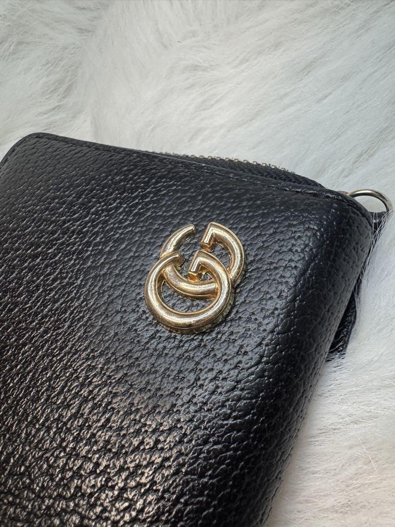 GUCCI グッチ 長財布 ラウンドファスナー GGマーモント レザー　中古