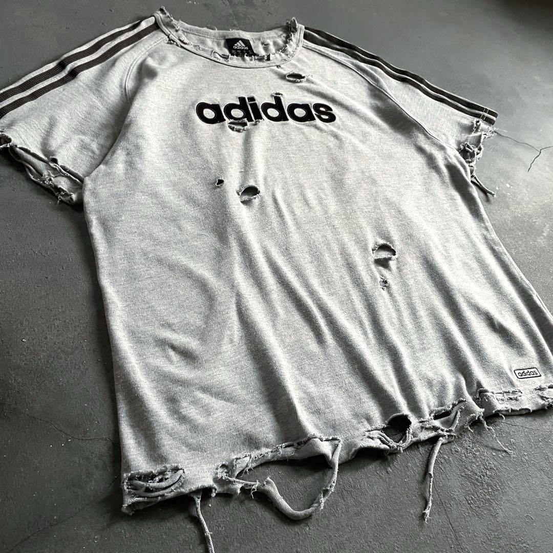 oldタグ”オールドアディダス“常田大希”O“boro t-shirt
