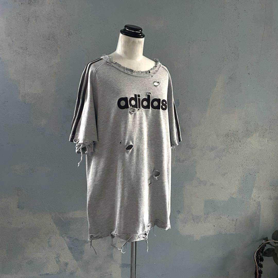 oldタグ”オールドアディダス“常田大希”O“boro t-shirt