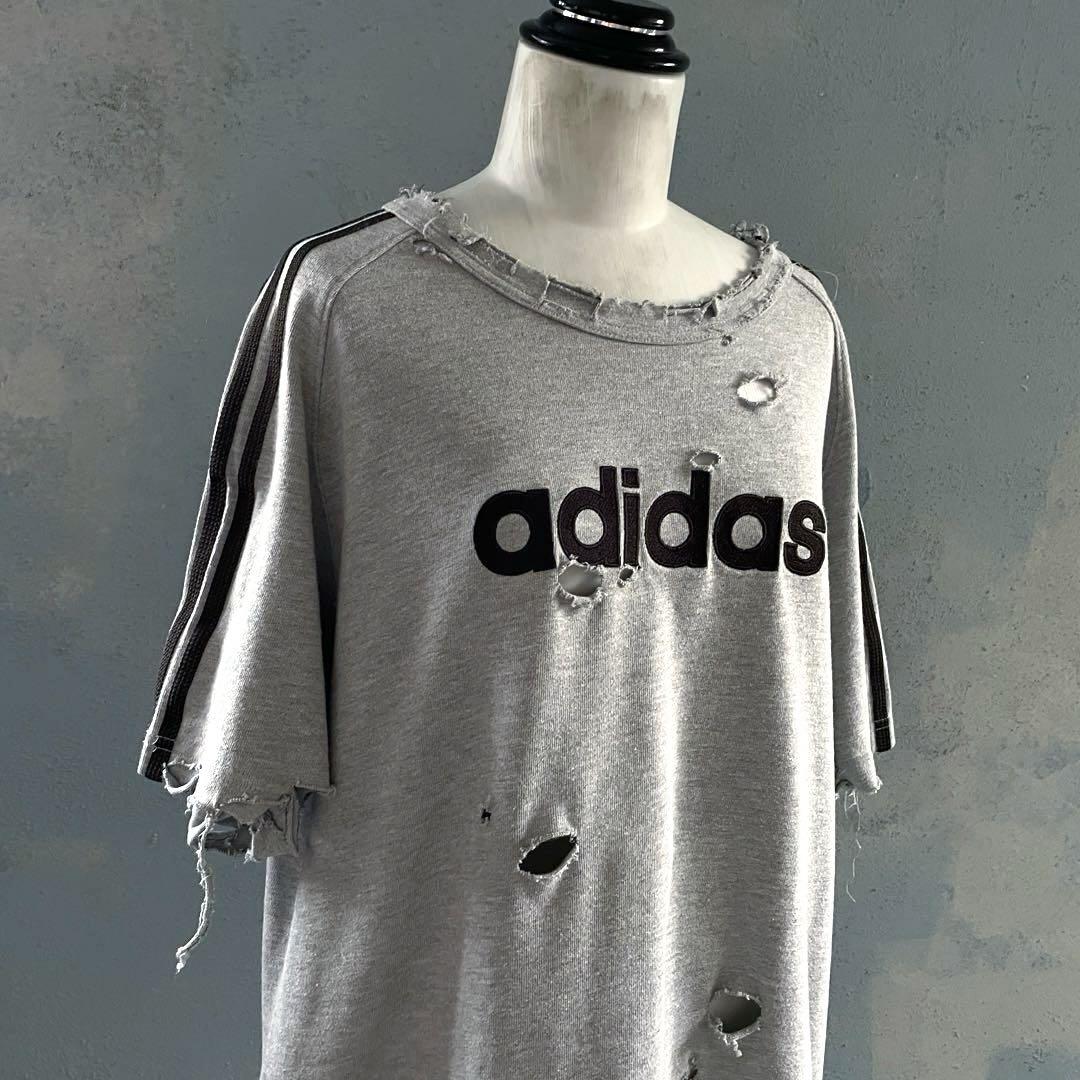 oldタグ”オールドアディダス“常田大希”O“boro t-shirt