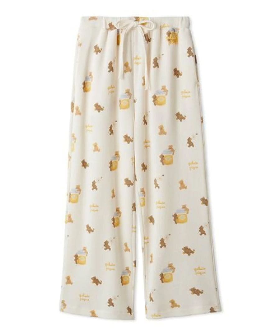 ジェラートピケ はちみつベア柄プルオーバー ロングパンツ 上下セット SIZE gelato pique DECORATOM_COM_BR