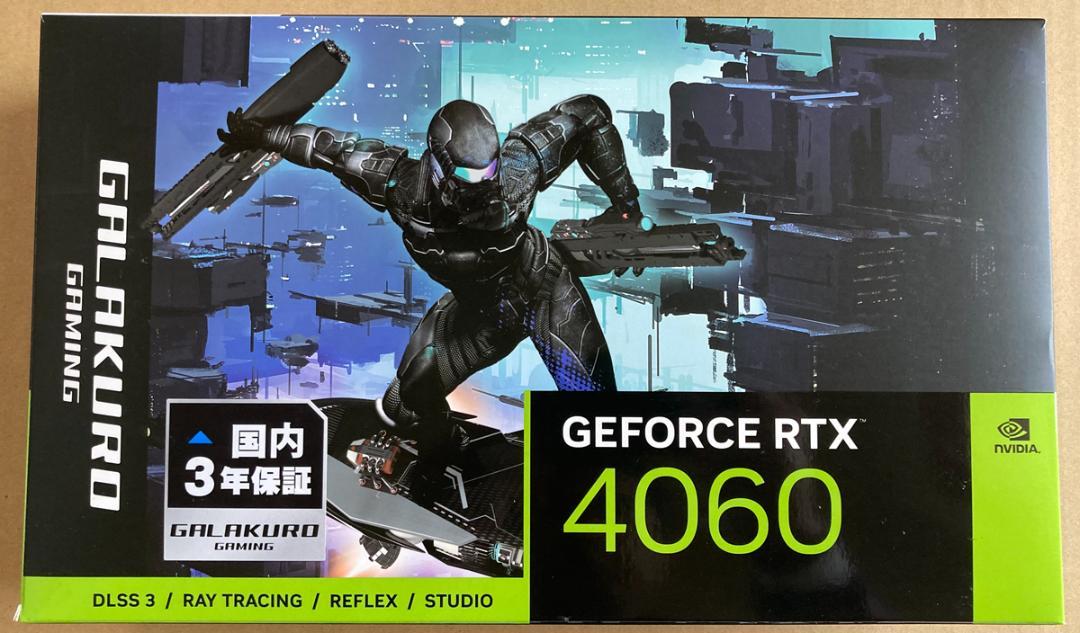 玄人志向 NVIDIA GeForce RTX4060 GALAKURO
