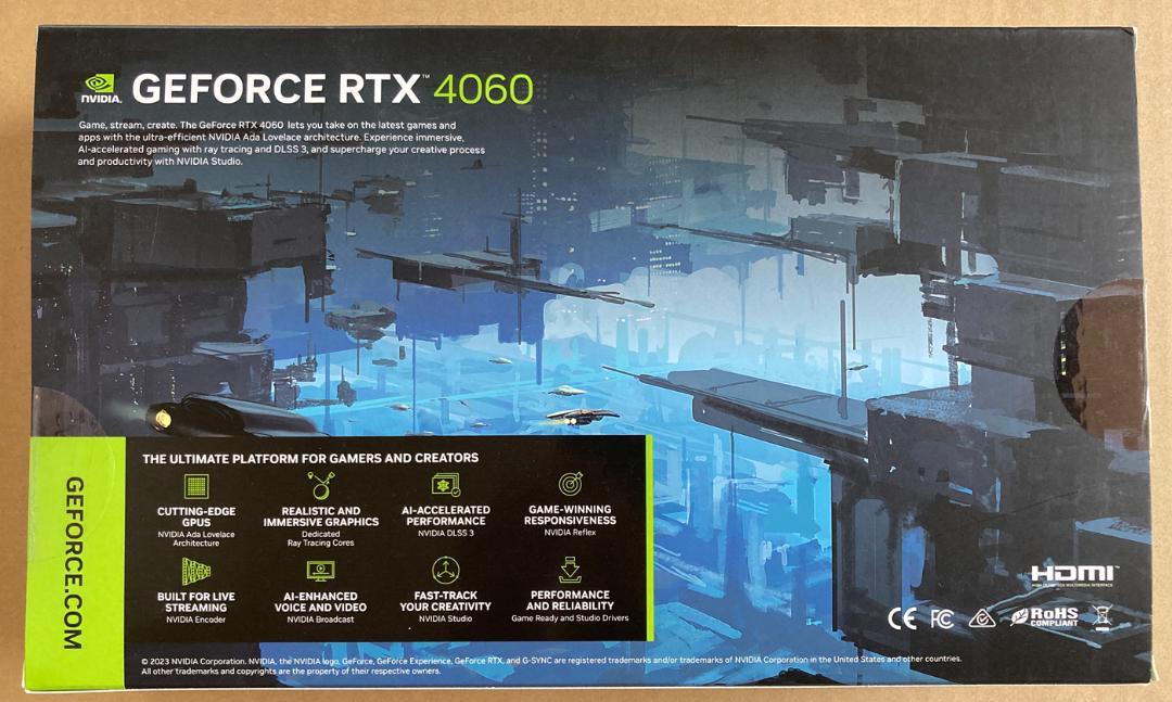 玄人志向 NVIDIA GeForce RTX4060 GALAKURO
