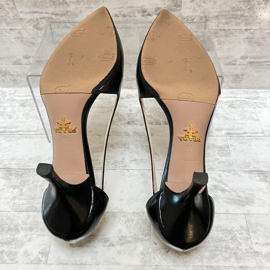 PRADA プラダ パンプス 黒 EU36 1/2(23cm位) 4103725L0012 PRADA プラダ パンプス 黒 EU36 1/2(23cm位) 4103725L0094