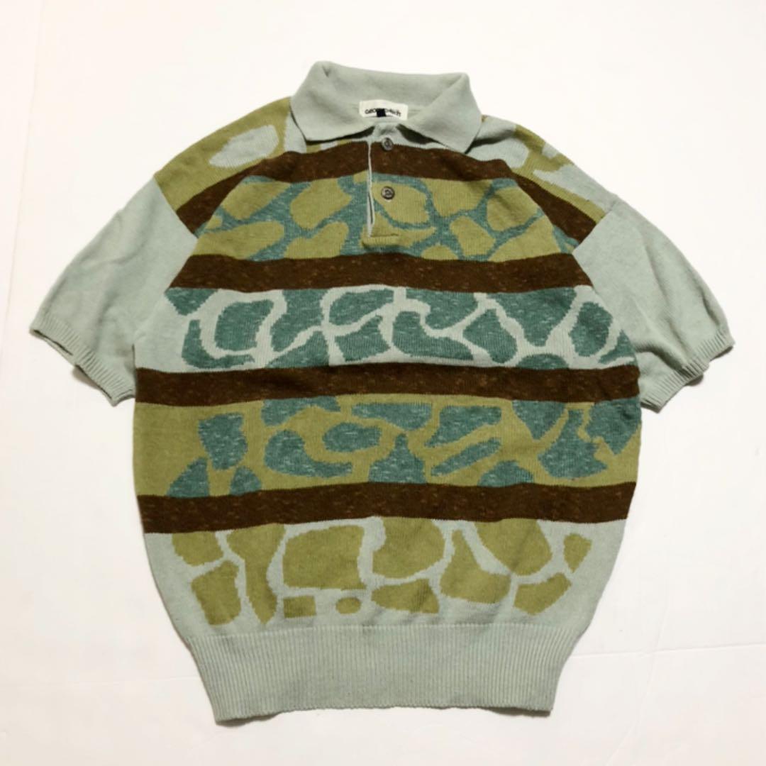 高品質】 ポロシャツ-90s 00s vintage 古着 ビンテージ ニット ポロシャツ 総柄 - gekko.ng 高品質】 ポロシャツ-90s 00s vintage 古着 ビンテージ ニット ポロシャツ 総柄 - gekko.ng