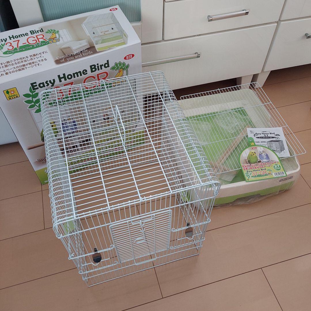 ほぼ未使用　鳥かご　サンコー　Easy Home Bird　37-GR　グリーン