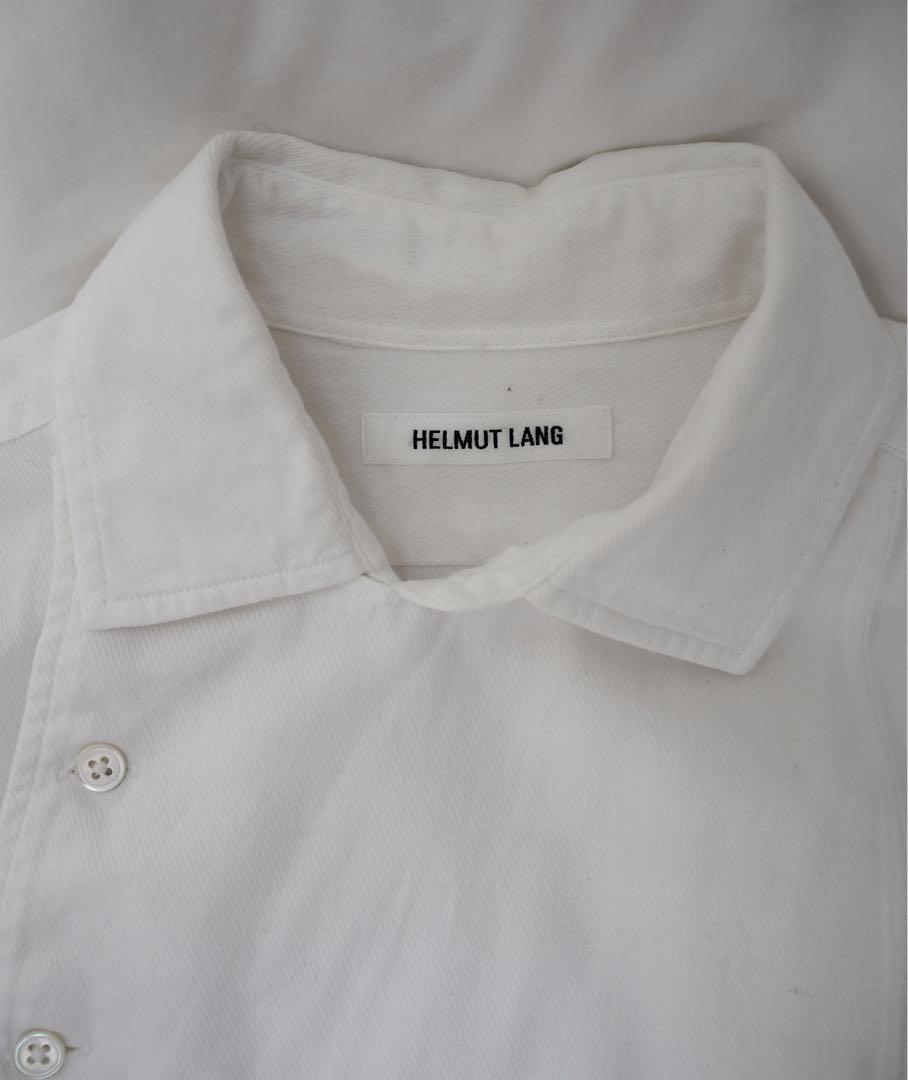 当店の記念日 Helmut Lang shirt white ラング) (ヘルムート トップス