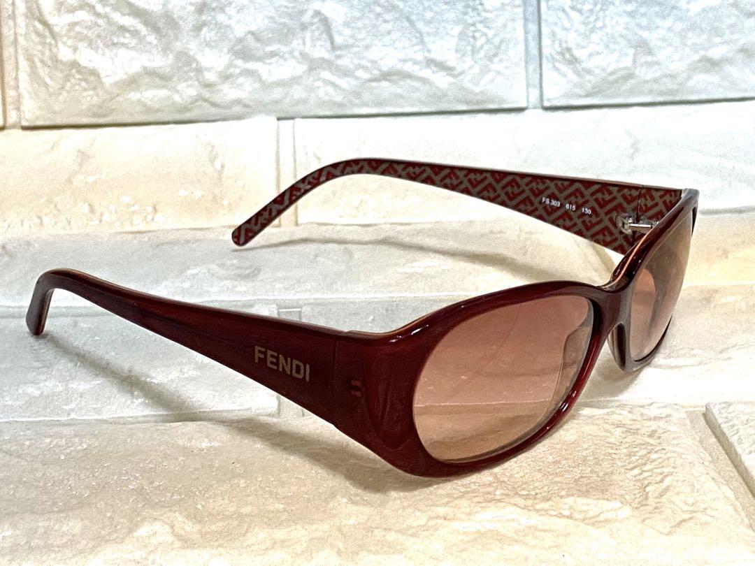 FENDI フェンディ　FS303ズッカFF サングラス　美品 90s FENDI フェンディ サングラス FS303 FFズッカ ビンテージ