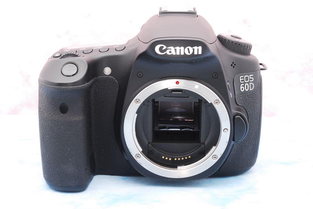 Canon EOS 60D★一眼レフカメラ★超望遠レンズ付Wレンズ＆S数少