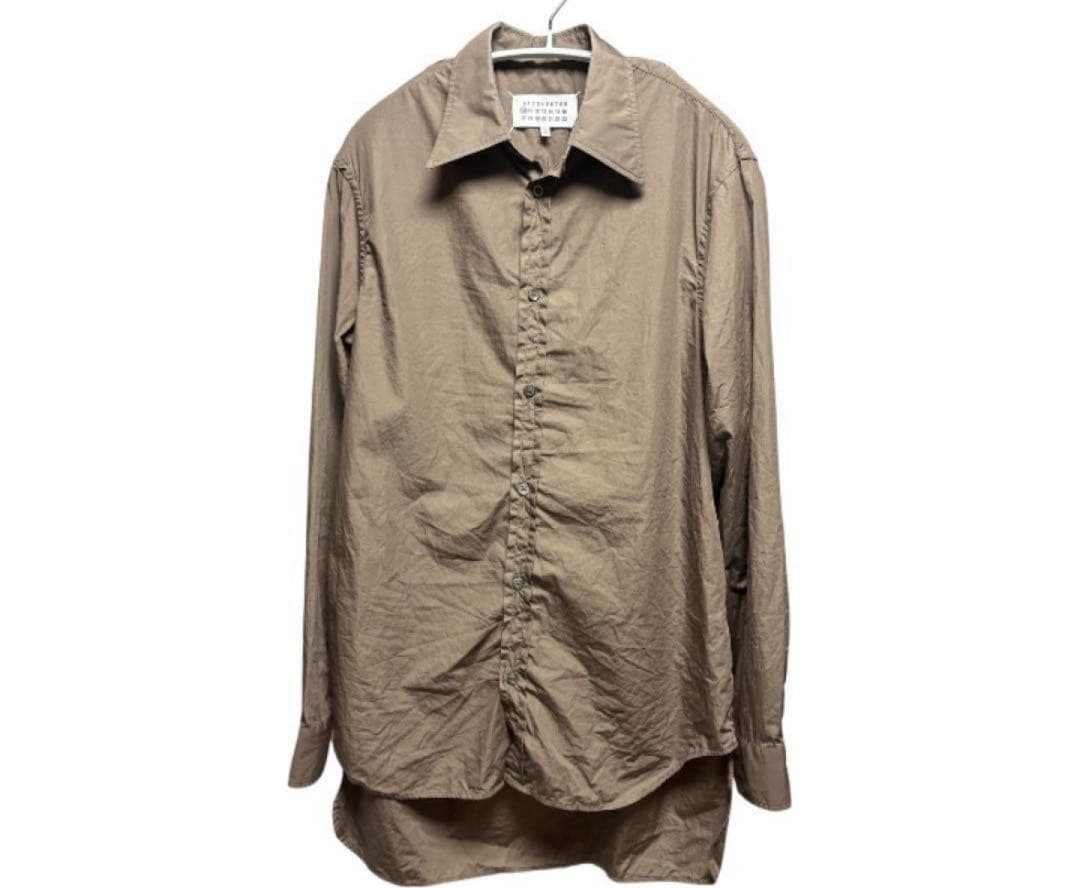 マルジェラ　Maison Margiela 18ss バックカットブロードシャツ