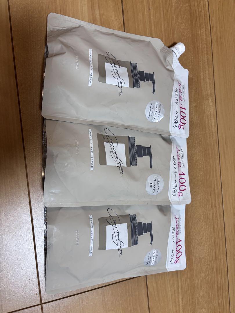 cocone クレイクリームシャンプー 400ml 3個セット