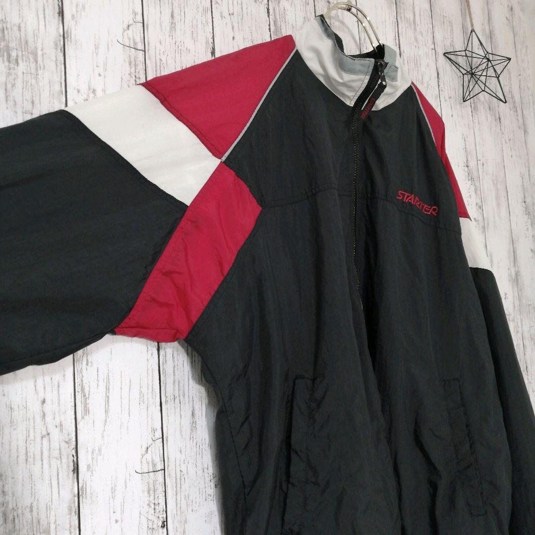大人気 マルチカラー 刺繍ロゴ ナイロンジャケット N6aPv-m33013967079 90s STARTER 得価特価
