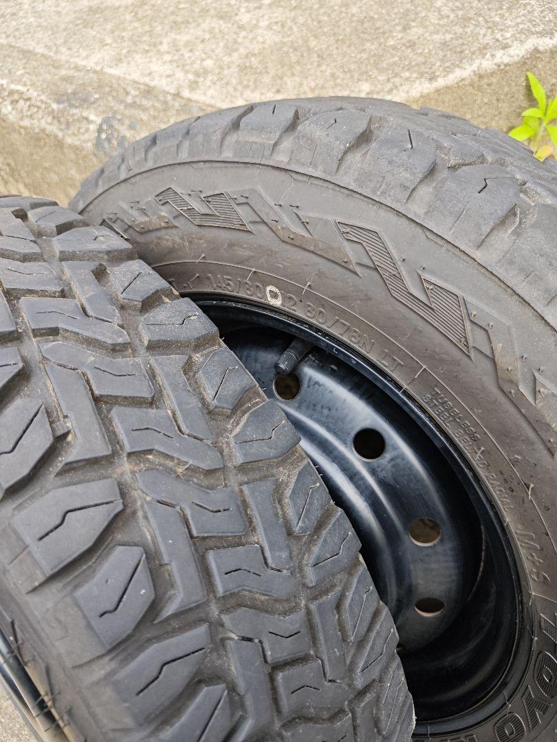 送料無料 鉄チン TOYO オープンカントリーRT 145/80R12 2本 ①