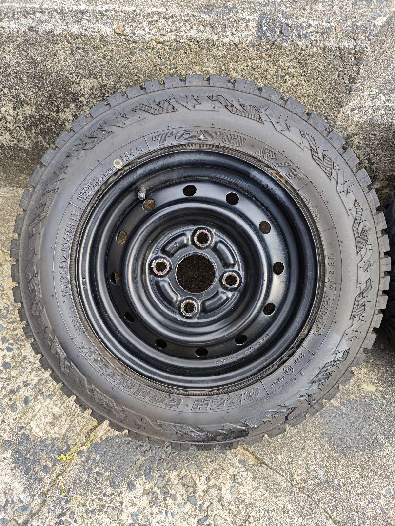 送料無料 鉄チン TOYO オープンカントリーRT 145/80R12 2本 ①